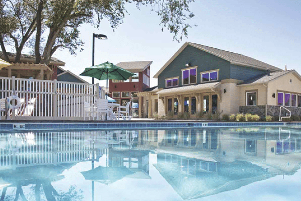 swimming pool at a condo