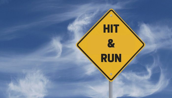 Hit and run sign